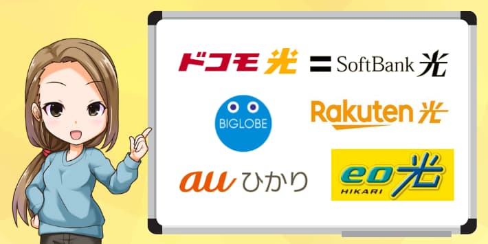 セット割ができる光回線一覧