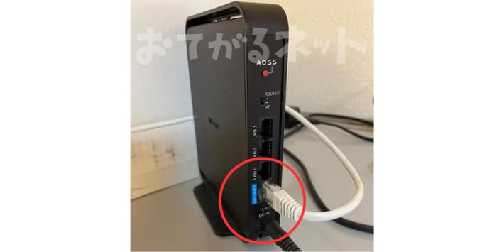ルーター裏