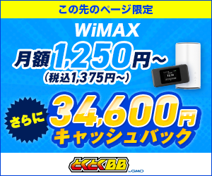 とくとくBBWiMAX