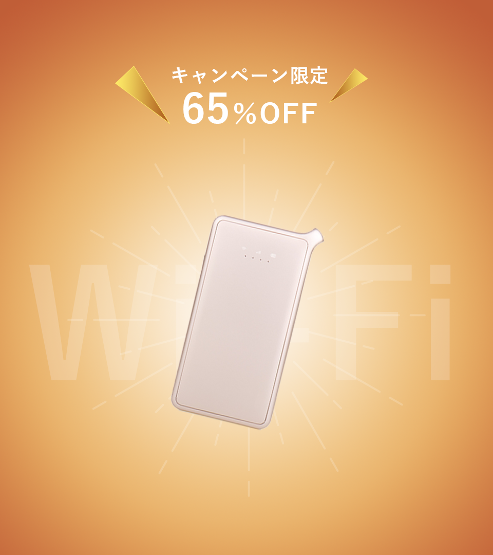 外でも使えるおてがるWi-Fi