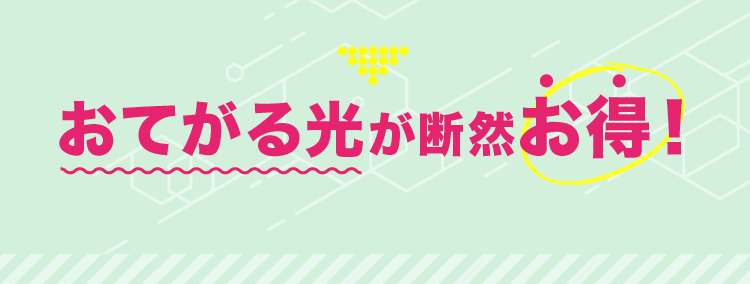 おてがる光が断然お得！