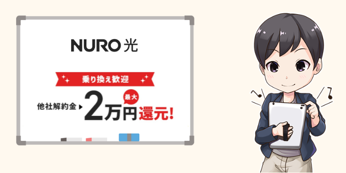 NURO光2万円キャッシュバック