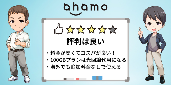 ahamoの口コミや評判