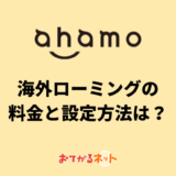 海外ではahamoが最強？ahamoのローミング料金と設定方法を解説