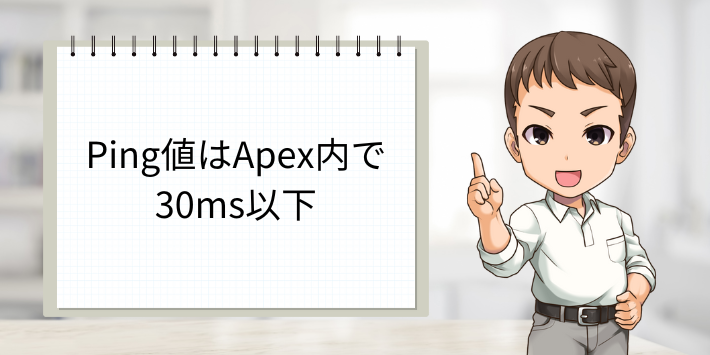 ApexのPing値の目安