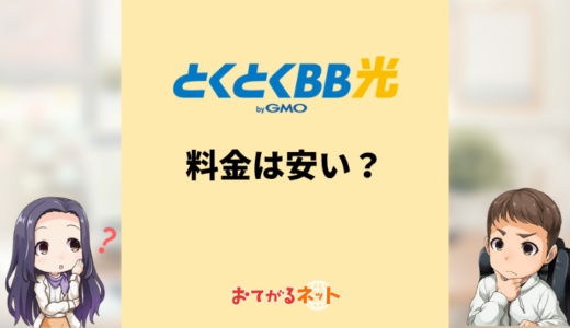 とくとくBB光（GMO光アクセス）の料金は安い？料金明細の確認方法も解説