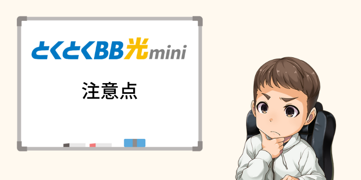 GMOとくとくBB光miniの注意点