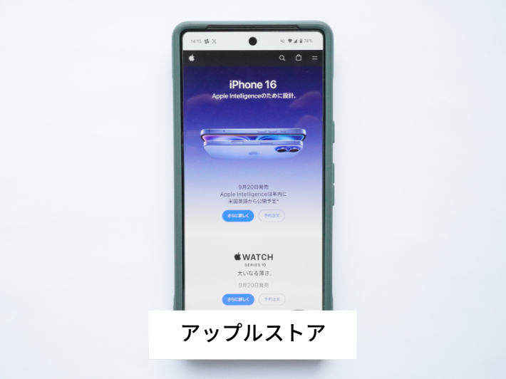 アップルストアの確認方法