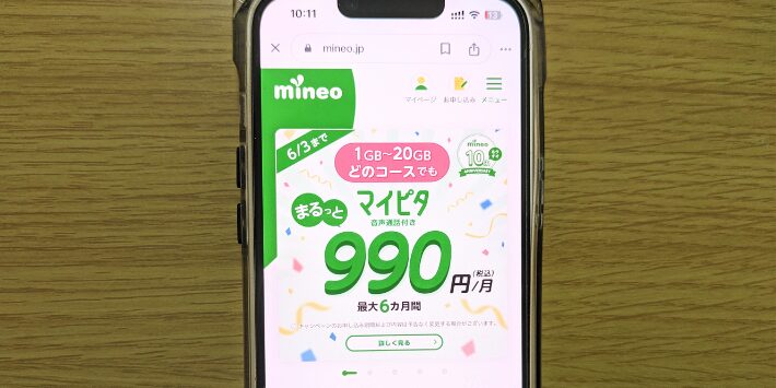 mineo｜3〜20GBにおすすめ