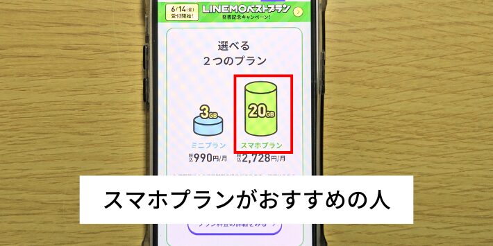 スマホプランがおすすめの人