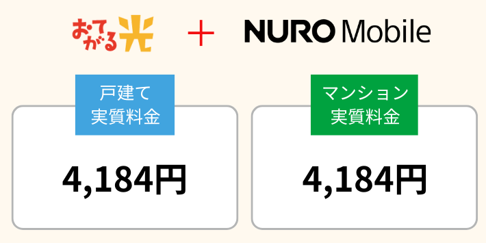 おてがる光の実質料金