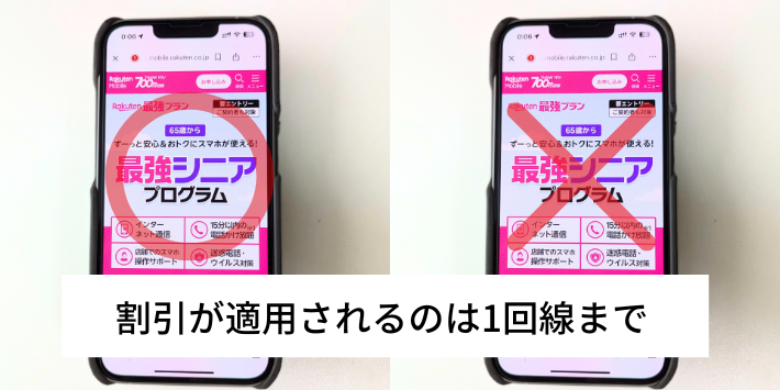 複数回線契約していても適用されるのは1回線まで