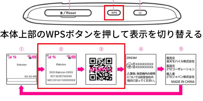 QRコードを読み取り、機器をWiFiに接続する