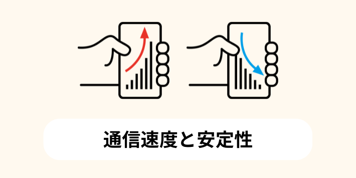 通信速度と安定性