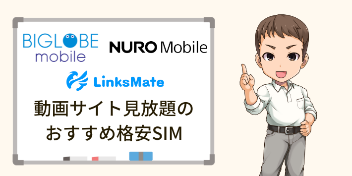 動画サイトが見放題のおすすめ格安SIM