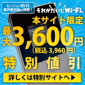 それがだいじWiFi