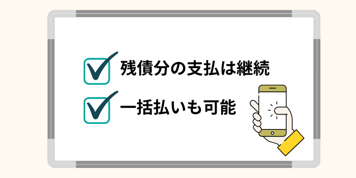 端末代金の支払は継続される