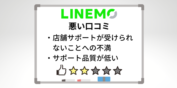 LINEMOの悪い口コミ