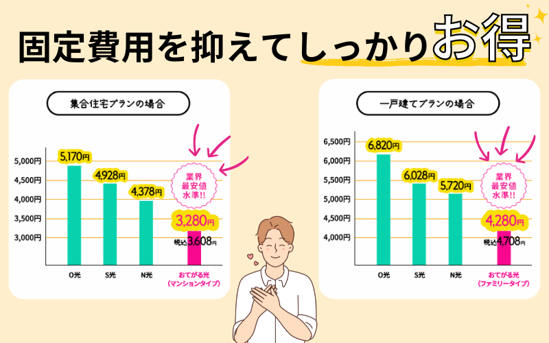 業界最安値水準の月額料金