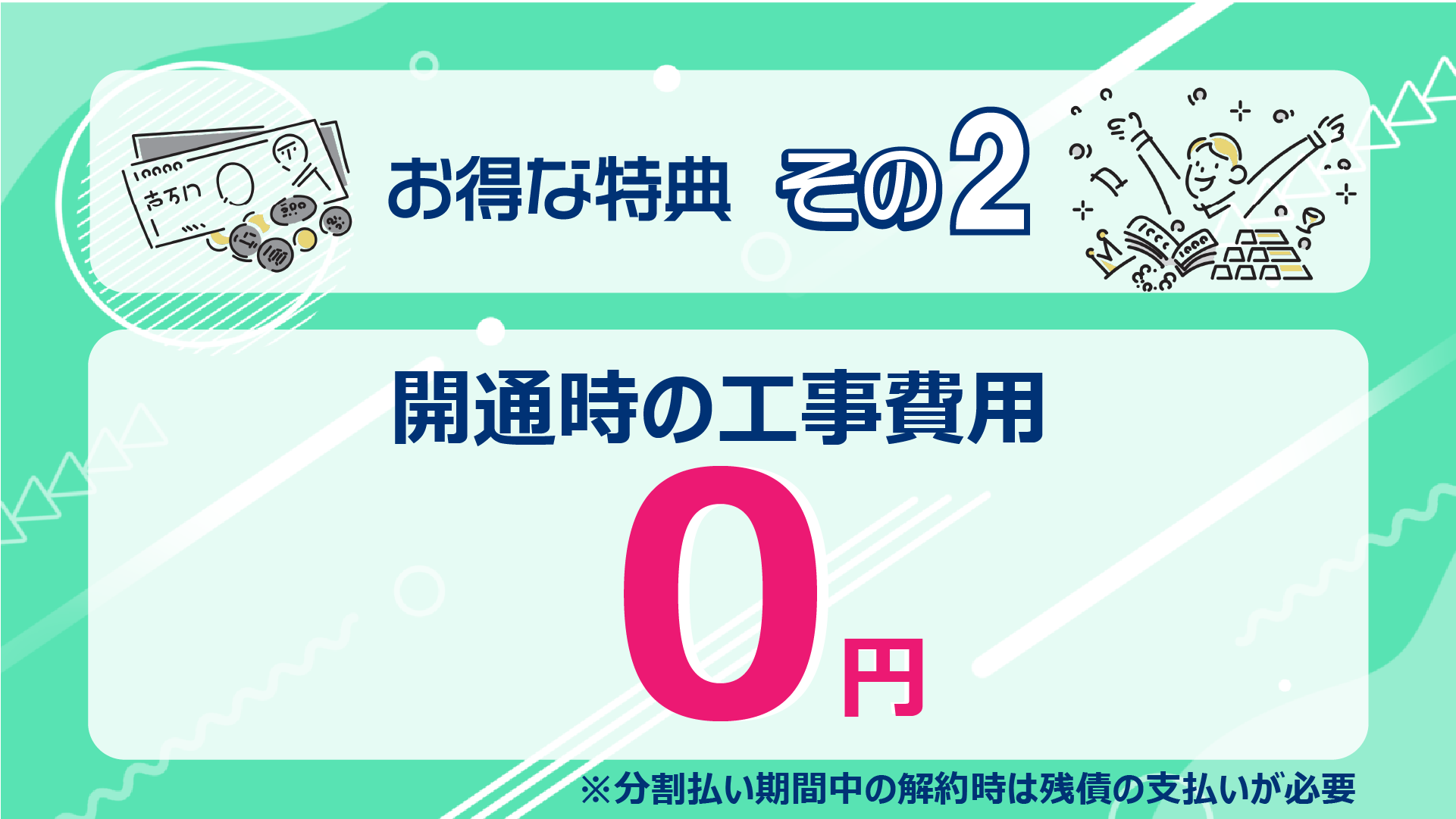 工事費が実質0円